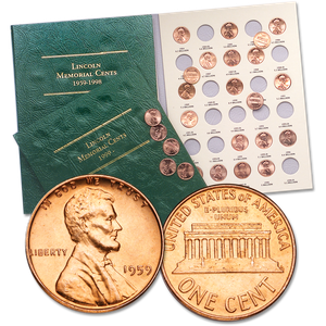 1 Cent 1998, Cent, Lincoln Memorial (1959-2008) - United States of