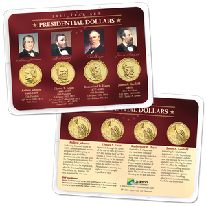 2011 Presidential Dollar Year Set in Showpak (4 coins) Main Image