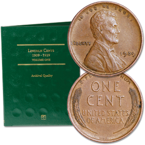 1909 VDB Lincoln Head Cent with Folder Main Image