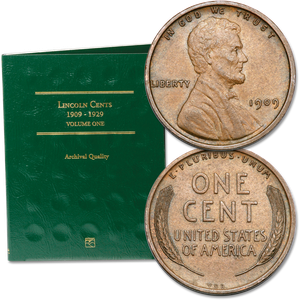 1909 VDB Lincoln Head Cent with Folder Main Image
