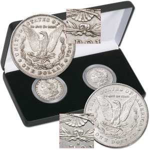 1878 7TF & 1878-S Morgan Dollar Set in Display Case Main Image