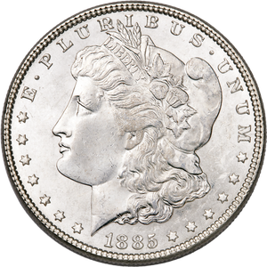 1885-O Morgan Silver Dollar Main Image