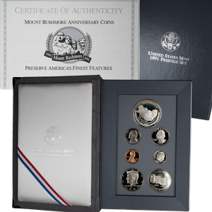 1991-S U.S. Mint Prestige Proof Set (7 coins), Choice Proof, PR63 Main Image