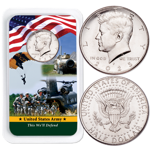 2025 Kennedy Half Dollar in U.S. Army Showpak Main Image