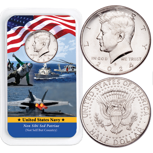 2024 Kennedy Half Dollar in U.S. Navy Showpak Main Image