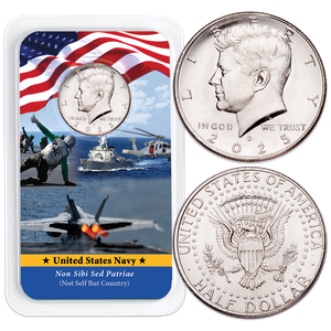 2025 Kennedy Half Dollar in U.S. Navy Showpak Main Image