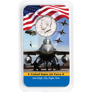 2021 Kennedy Half Dollar in U.S. Air Force Showpak Main Image