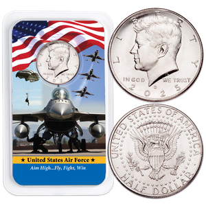 2025 Kennedy Half Dollar in U.S. Air Force Showpak Main Image
