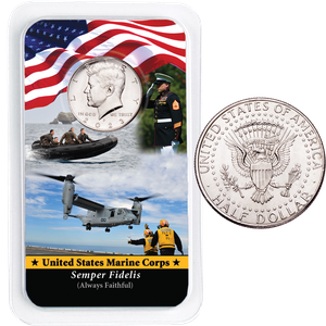 2023 Kennedy Half Dollar in U.S. Marines Showpak Main Image