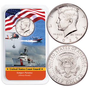 2025 Kennedy Half Dollar in U.S. Coast Guard Showpak Main Image