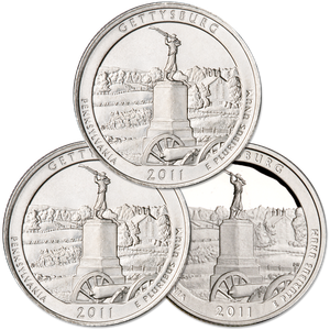 2011 PDS Gettysburg Quarter Set (3 coins) Main Image