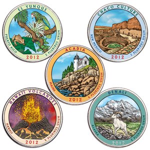 2012 Colorized National Park Quarter Year Set Main Image