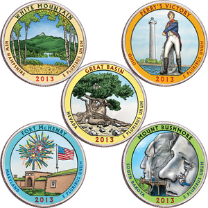 2013 Colorized National Park Quarter Year Set Main Image