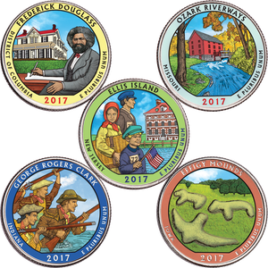 2017 Colorized National Park Quarter Year Set Main Image