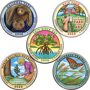 2020 Colorized National Park Quarter Year Set Main Image