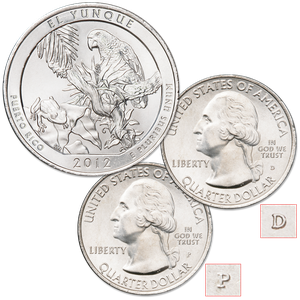 2012 P&D El Yunque National Forest Quarter Set Main Image