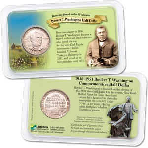 1946-1951 Booker T. Washington Silver Half Dollar in Showpak Main Image