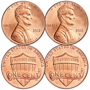 2012 P&D Lincoln Head Cent Set Main Image