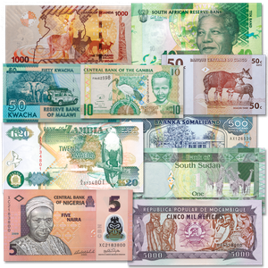 1989-2017 Set of African Bank Notes Main Image