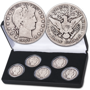 1907-1911 Barber Half Dollar Set Main Image