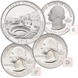 2012 PDS Chaco Culture National Historical Park Quarters Main Image