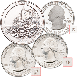 2012 PDS Acadia National Park Quarters Main Image