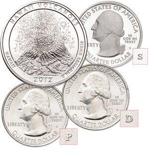 2012 PDS Hawai'i Volcanoes National Park Quarters Main Image