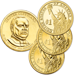 2012 PDS Grover Cleveland (Term 1) Presidential Dollar Set (3 coins) Main Image
