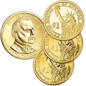 2012 PDS Grover Cleveland (Term 2) Presidential Dollar Set (3 coins) Main Image