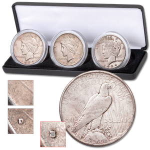 1934 All-Mint Peace Dollar Set Main Image