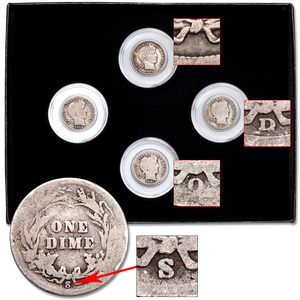 1892-1916 Barber Dime All Mint Set Main Image