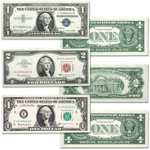 1957-1963 U.S. Paper Money Seal Set (3 colors) Main Image