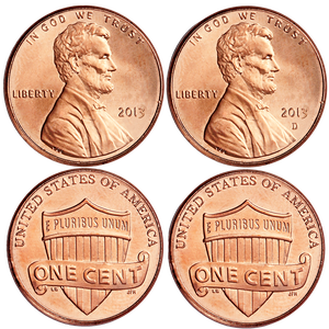 2013 P&D Lincoln Head Cent Set Main Image