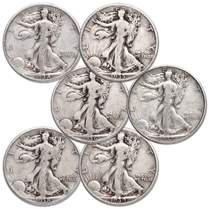 1934-1939 Liberty Walking Half Dollar Set Main Image