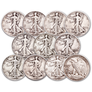 1934-1947 "D" & "S" Mint Liberty Walking Half Dollar Set Main Image