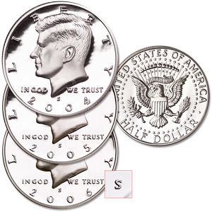 2004-2006 "S" Mint Kennedy Half Dollar Set Main Image