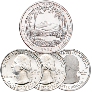 2013 PDS White Mountain National Forest Quarter Set Main Image