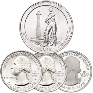 2013 PDS Perry's Victory and Intl. Peace Memorial Quarter Set Main Image