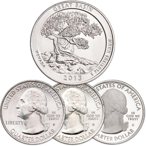 2013 PDS Great Basin National Park Quarter Set Main Image