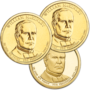 2013 PDS William McKinley Presidential Dollar Set (3 coins) Main Image
