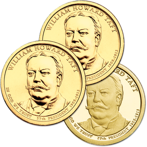 2013 PDS William Howard Taft Presidential Dollar Set (3 coins) Main Image
