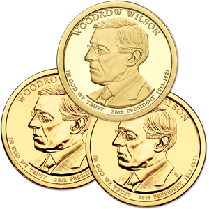 2013 PDS Woodrow Wilson Presidential Dollar Set (3 coins) Main Image