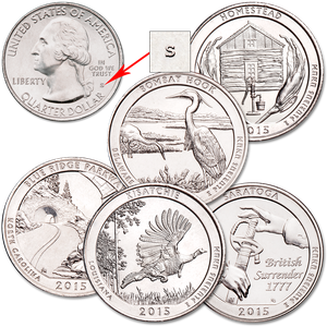 2015-S Unc. National Park Quarter Year Set Main Image