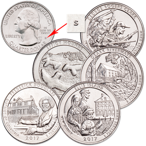 2017-S Unc. National Park Quarter Year Set Main Image