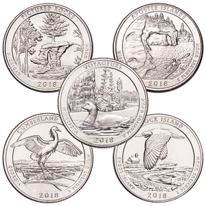 2018-S Unc. National Park Quarter Year Set Main Image