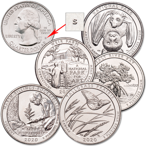 2020-S Unc. National Park Quarter Year Set Main Image