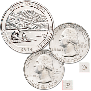 2014 P&D Great Sand Dunes National Park Quarter Set Main Image