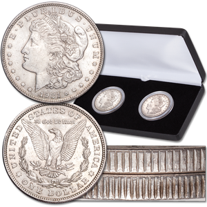 1921 Morgan Dollar Normal & Wide Edge Reeding Set Main Image