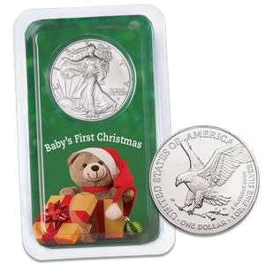 2022 American Silver Eagle in Baby's 1st Christmas Showpak Main Image