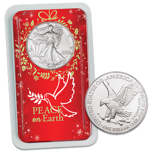 2022 American Silver Eagle in Peace on Earth Showpak Main Image